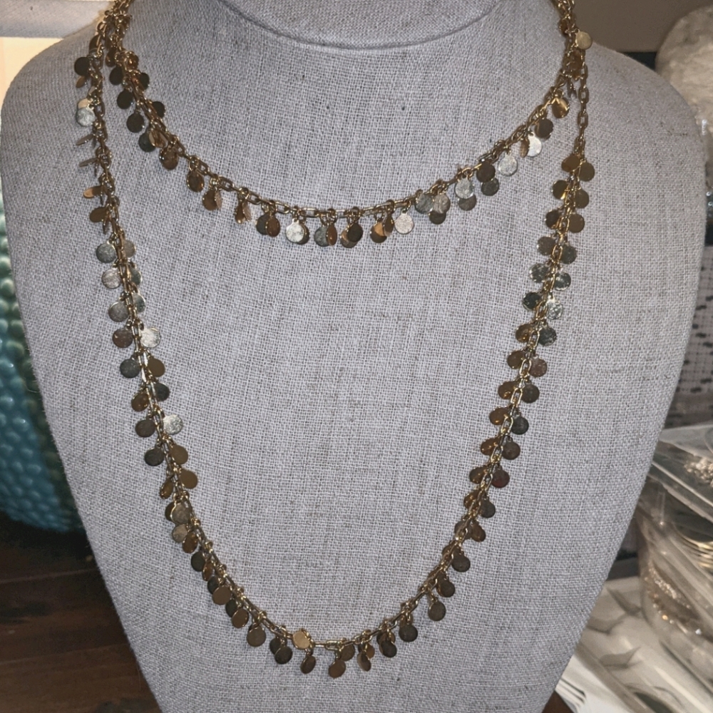 Lia Sophia Gold Colored Long Necklace